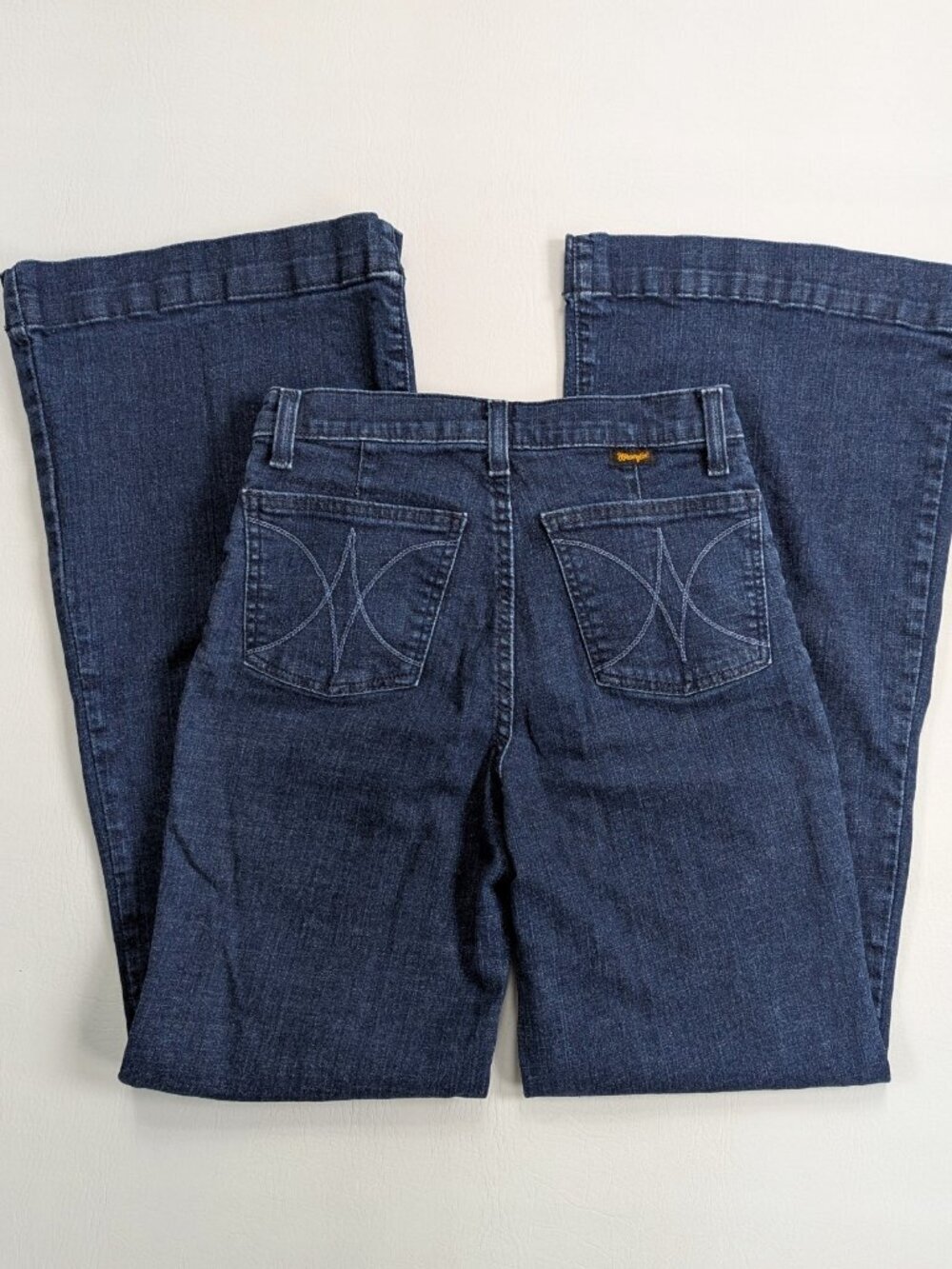 Wrangler x Modcloth Wide Leg Jeans Dark Wash Stretch Size 26 - Picture 5 of 12